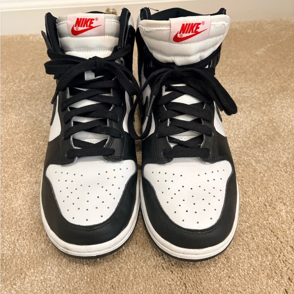 Women’s Nike Dunk High “Panda” Black & White – Worn 1x - Size 9